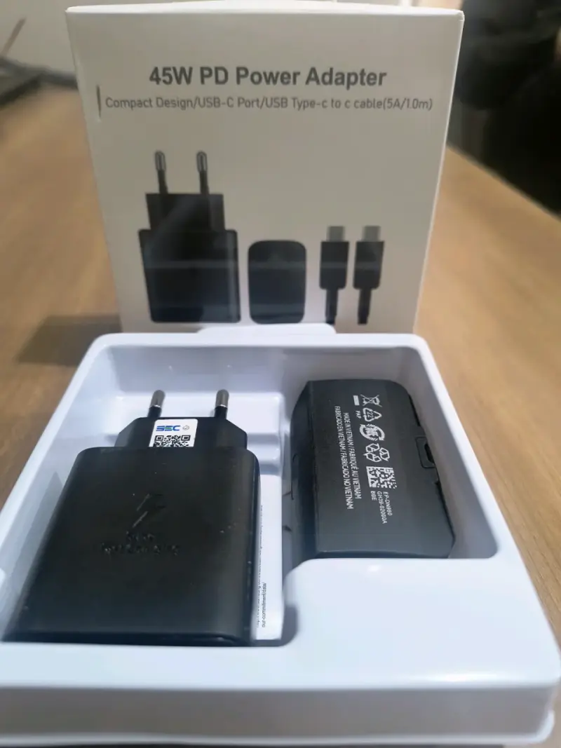 Cargador Samsung 45W PD con cable USB-C - 1