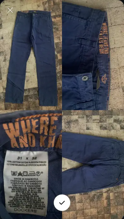 Pantalones Dockers azul marino talla 31x32 - miniatura 1