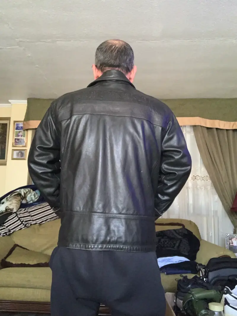 Chaqueta de cuero negra Guantanamo para hombre - 2