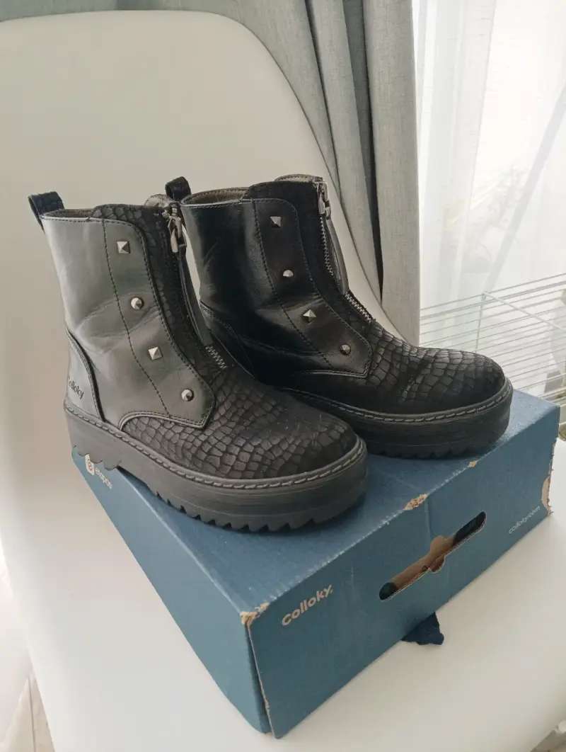 Botines negros para niñas Colloky Número 33 - 1