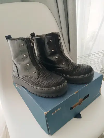 Botines negros para niñas Colloky Número 33 - miniatura 1