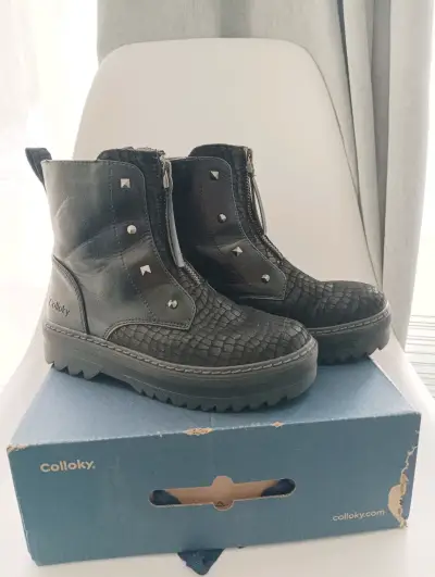 Botines negros para niñas Colloky Número 33 - miniatura 2
