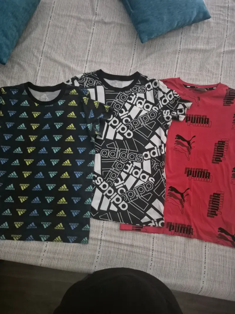 Lote de poleras y polerones Adidas y Puma para hombre - 1