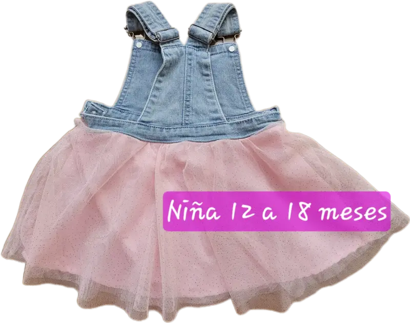 Vestido niña  NUEVO talla 12-18 meses - 2