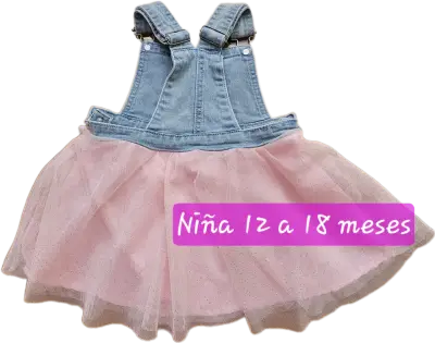 Vestido niña  NUEVO talla 12-18 meses - miniatura 2