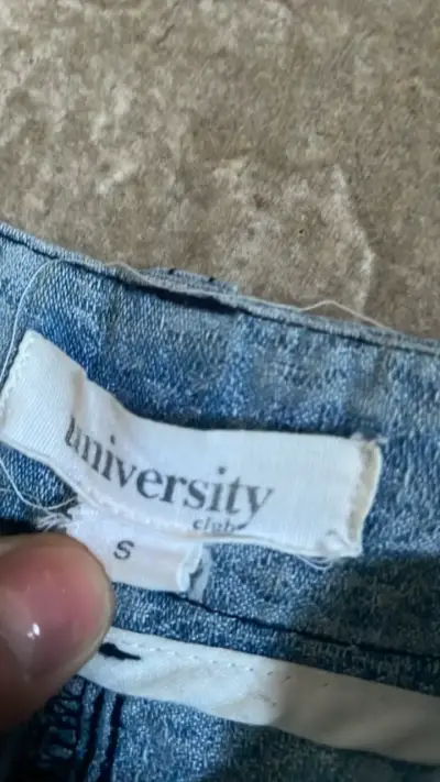 Jeans azules estampados University Club - miniatura 2