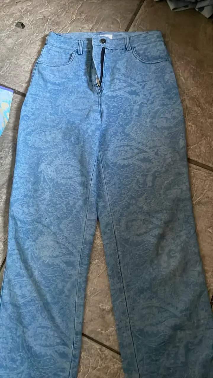 Jeans azules estampados University Club - 3