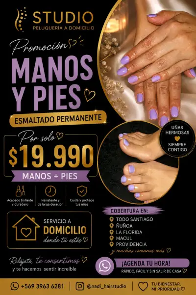 Servicios de belleza a domicilio en Santiago - miniatura 3