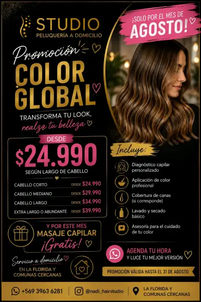Servicios de belleza a domicilio en Santiago - miniatura 4