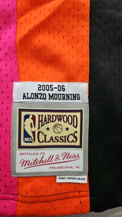 Camiseta  original NBA Miami Alonzo Mourning - miniatura 2