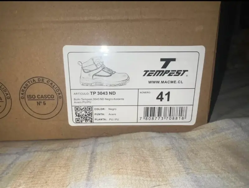 Botas de seguridad Tempest negras talla 41 - 4
