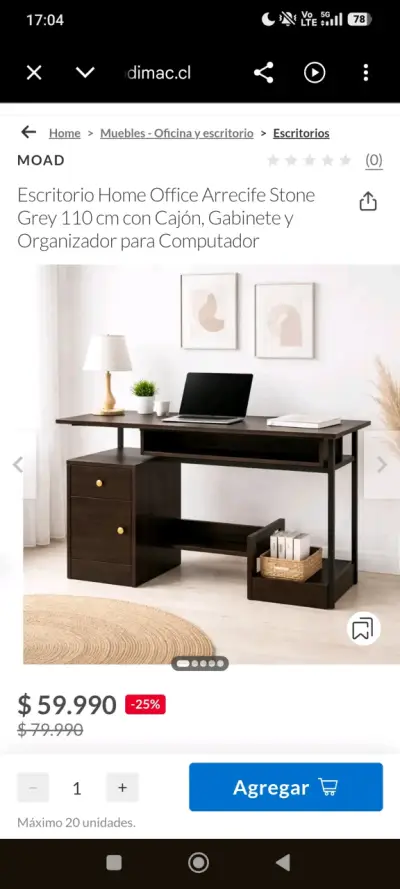 Escritorio Home Office Usado - miniatura 1