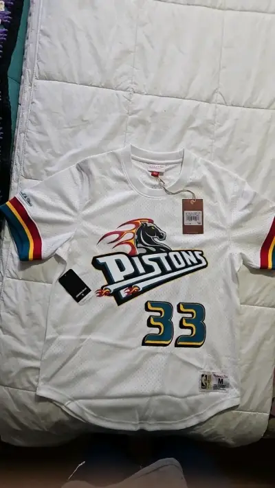 Camiseta NBA original Pistons Mitchell & Ness - miniatura 1