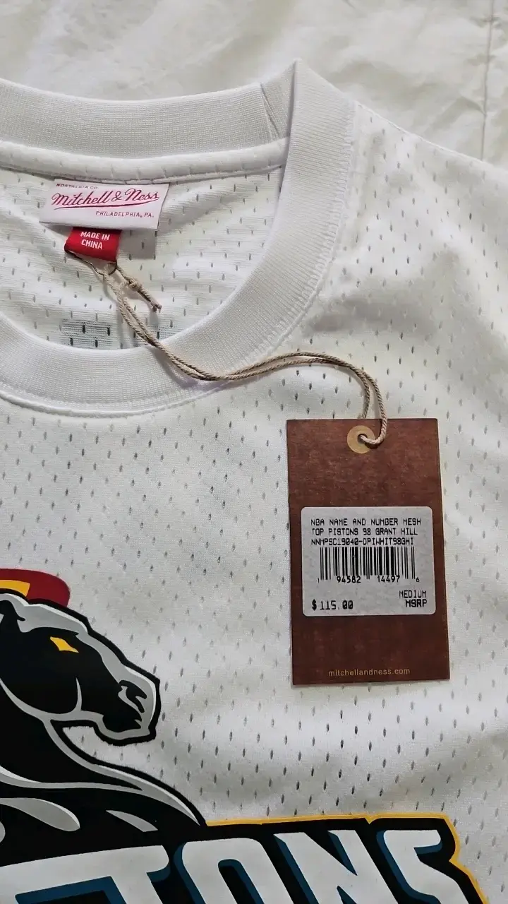 Camiseta NBA original Pistons Mitchell & Ness - 3