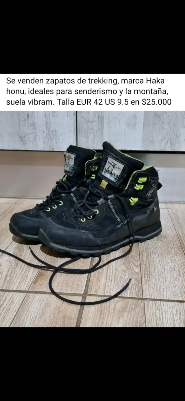 Zapatos de trekking Haka Honu con suela Vibram