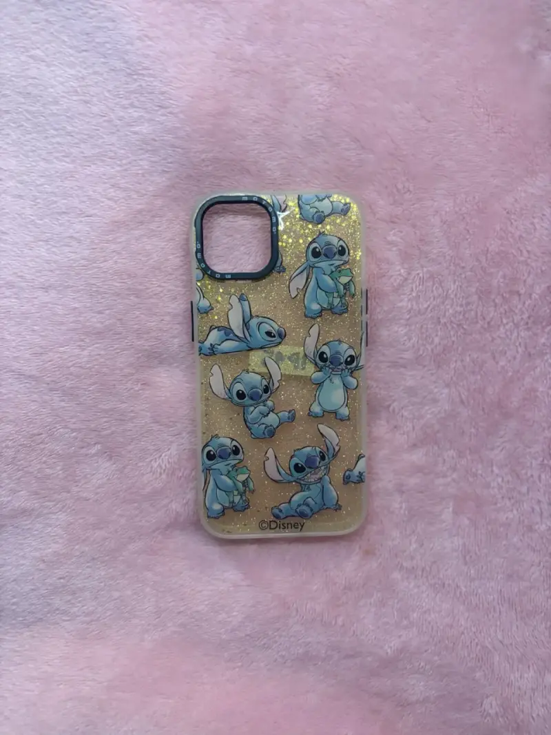 Carcasa iPhone 15 Brillante Stitch Disney