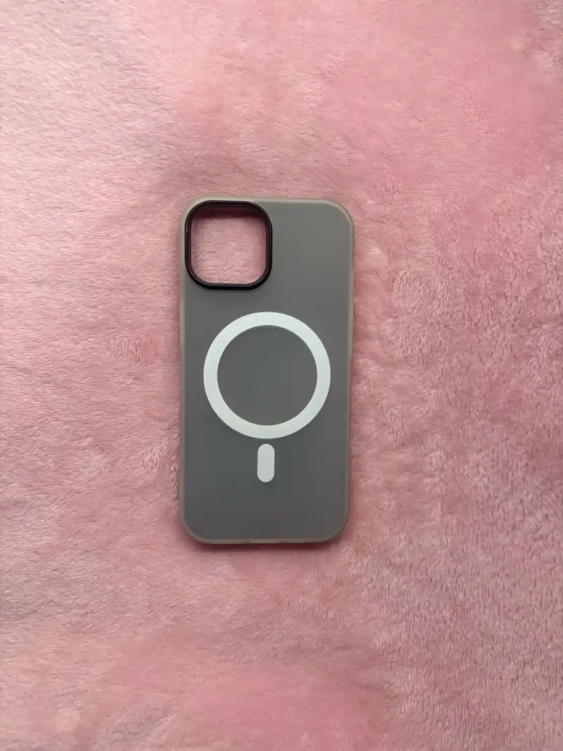 Carcasa iPhone 15 Gris Magnética MagSafe