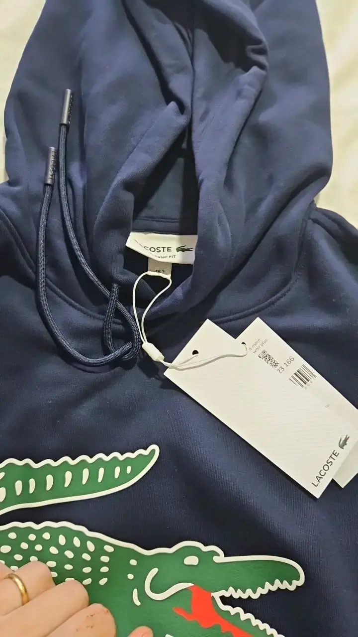 Polerón con capucha azul Lacoste para hombre - 2