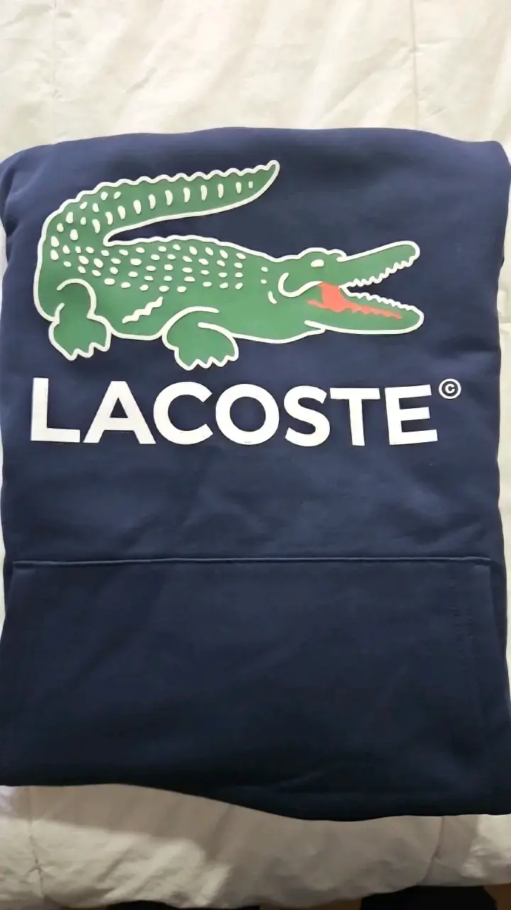 Polerón con capucha azul Lacoste para hombre - 4
