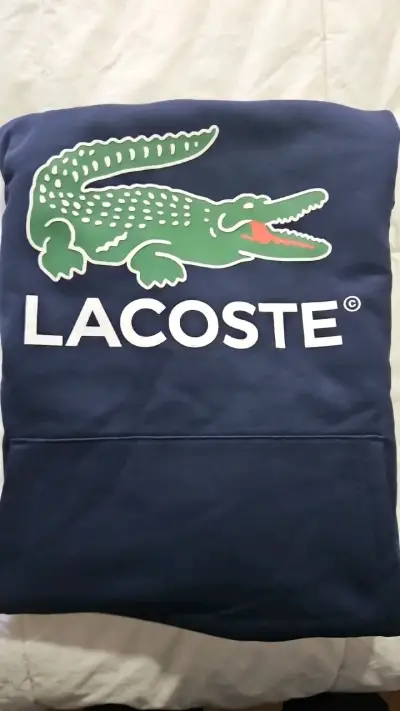 Polerón con capucha azul Lacoste para hombre - miniatura 4