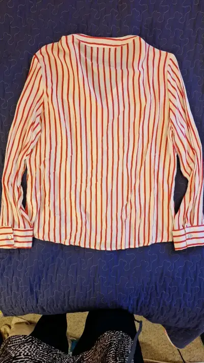 Blusa a rayas rojas y blancas Privilege XL - miniatura 4