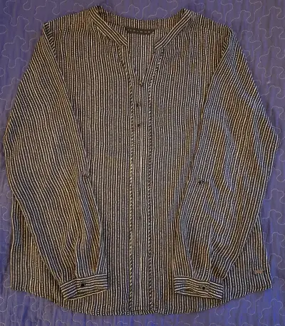 Blusa de rayas negras y blancas Italmod - miniatura 1