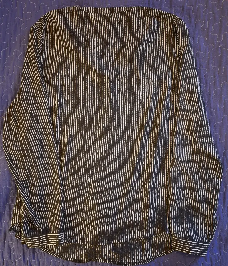 Blusa de rayas negras y blancas Italmod - 4