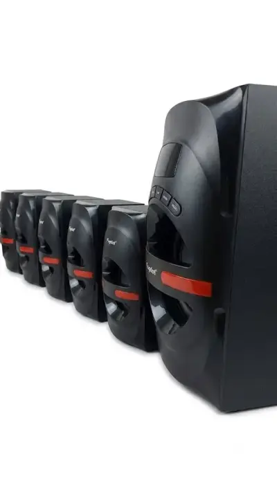 Sistema de parlantes 5.1 Fujitel con subwoofer - miniatura 1