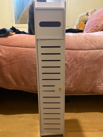 Estante Organizador Blanco de Madera para Baño - miniatura 1
