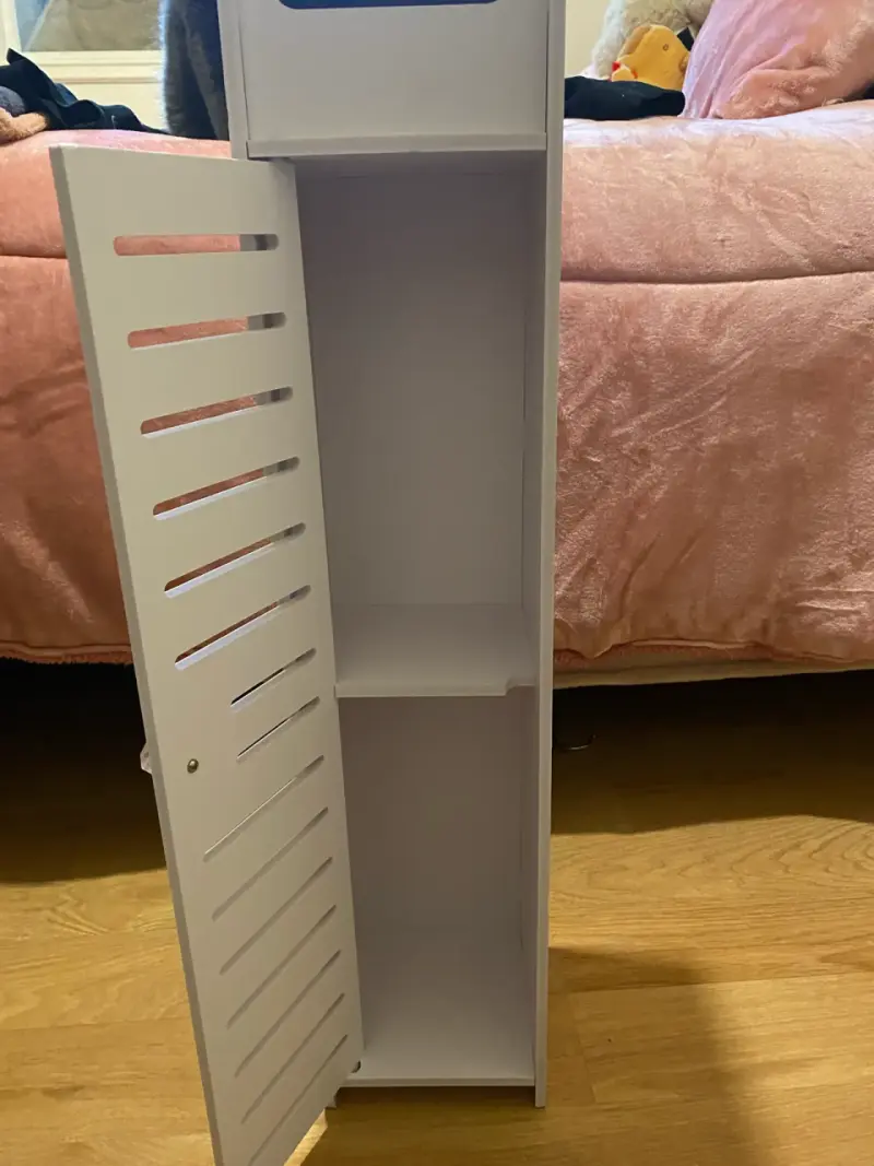 Estante Organizador Blanco de Madera para Baño - 3