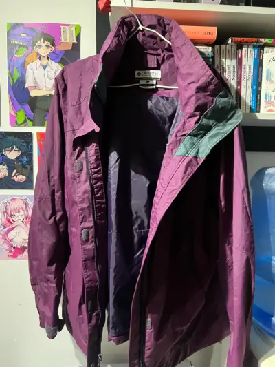 Chaqueta Impermeable Morada Columbia para Mujer - miniatura 2