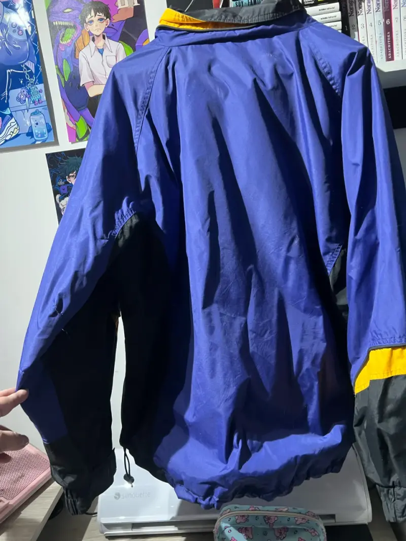 Chaqueta impermeable Columbia azul y negra - 3