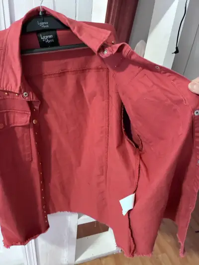 Chaqueta camisera con tachas Lorenzo di Ponti - miniatura 3