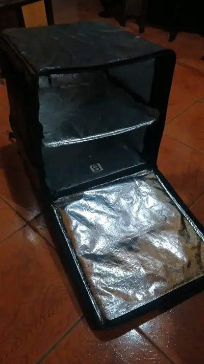 Bolso térmico de reparto negro - miniatura 1