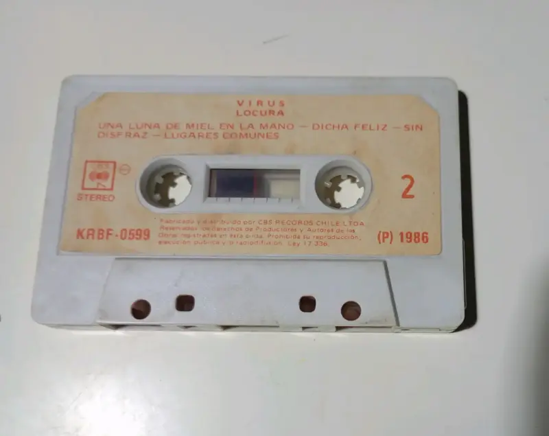Cassette de música Virus Locura 1986 - 2