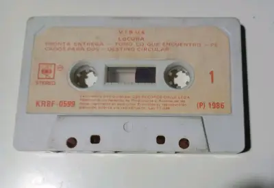 Cassette de música Virus Locura 1986 - miniatura 3