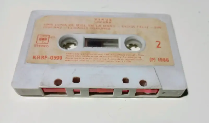 Cassette de música Virus Locura 1986 - 5