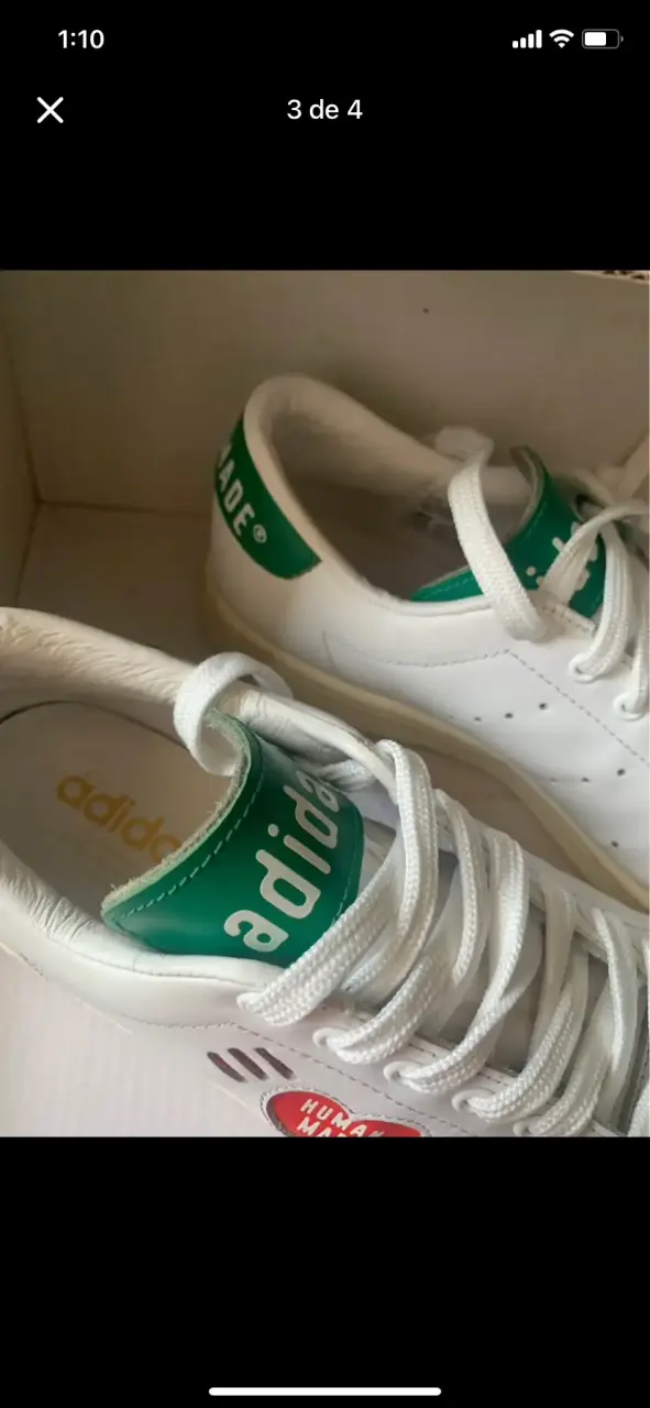 Zapatillas Adidas Human Made blancas y verdes - 2