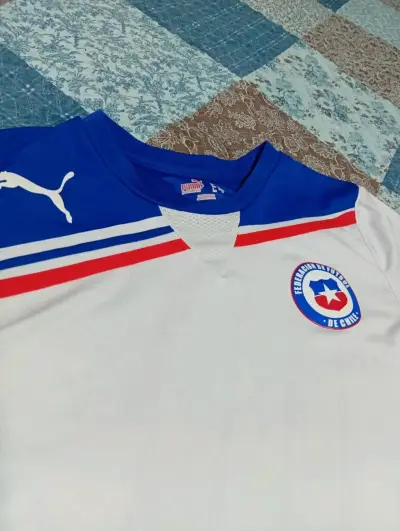 Camiseta de fútbol Chile Puma blanca - miniatura 1