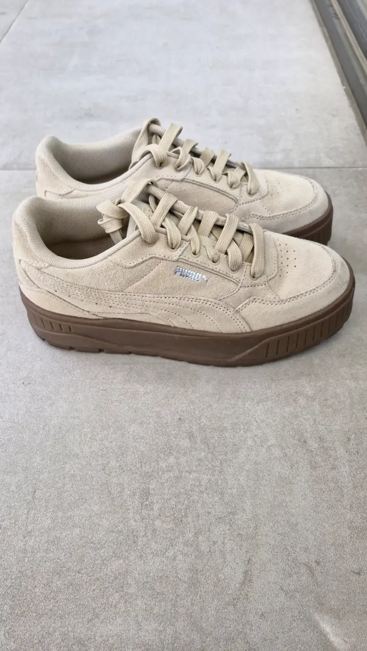 Zapatillas deportivas beige Puma para mujer - 5