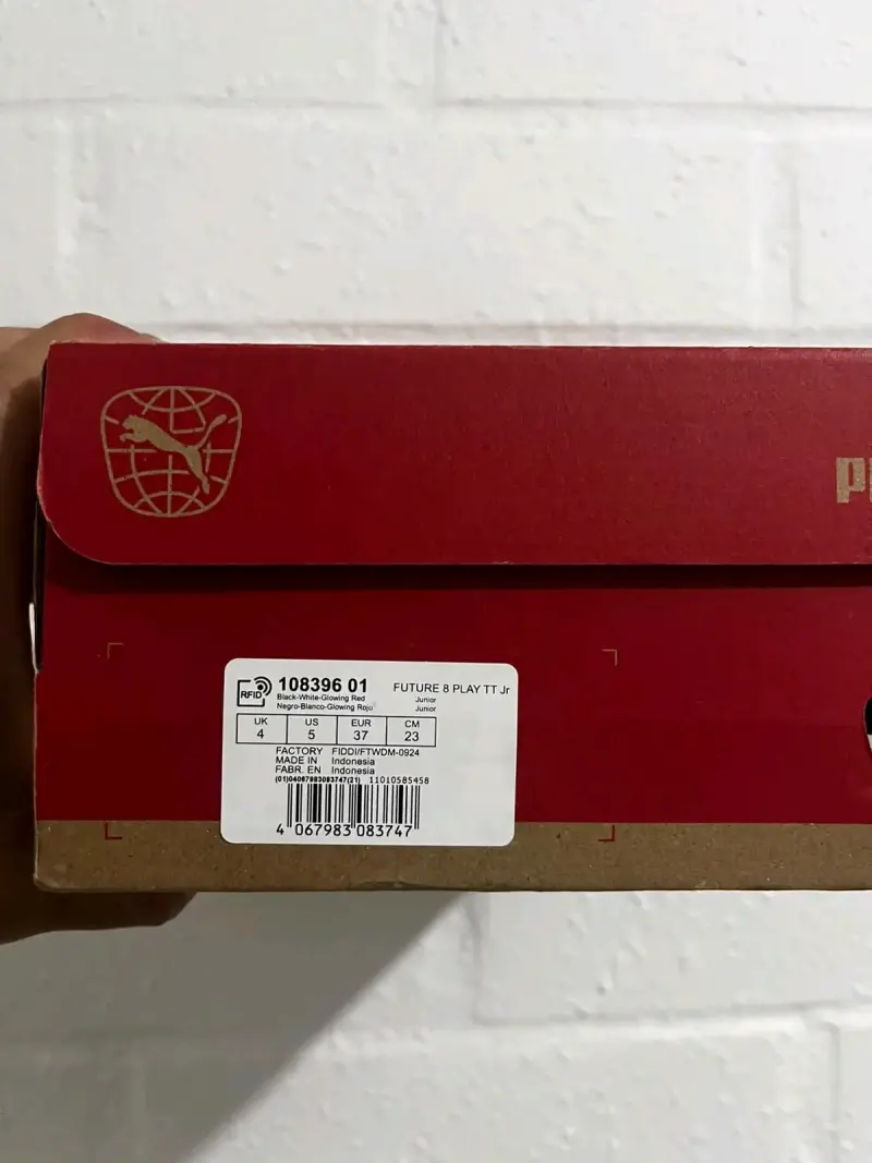 Zapatillas de fútbol Puma Future Z Play IT negras y rojas - 4