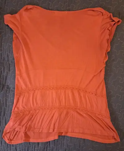 Blusa fucsia de encaje Tatienne talla XL - miniatura 3