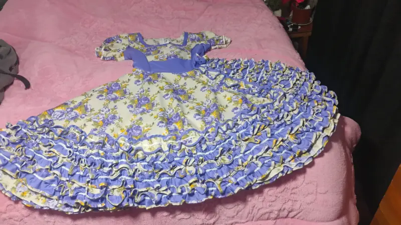 Vestido de huasa con Volantes - 1