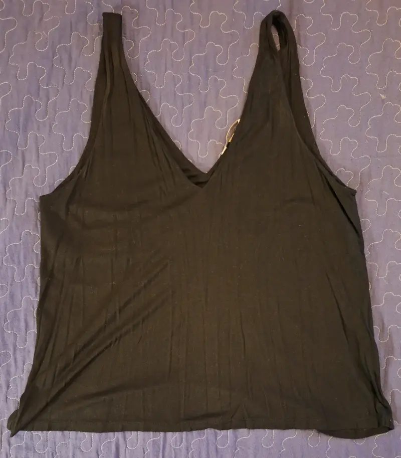 Polera sin mangas negra H&M talla M