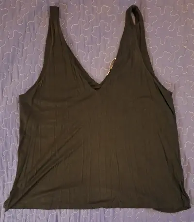 Polera sin mangas negra H&M talla M - miniatura 1