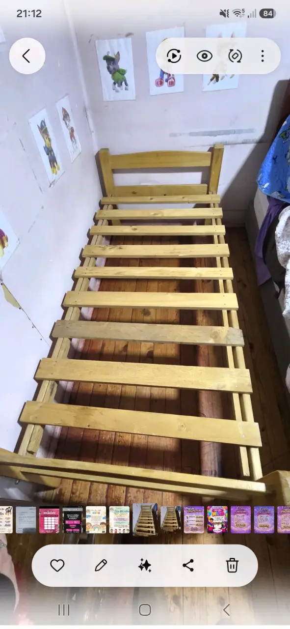 Marqueza madera 1 plaza para niño en buen estado - 2