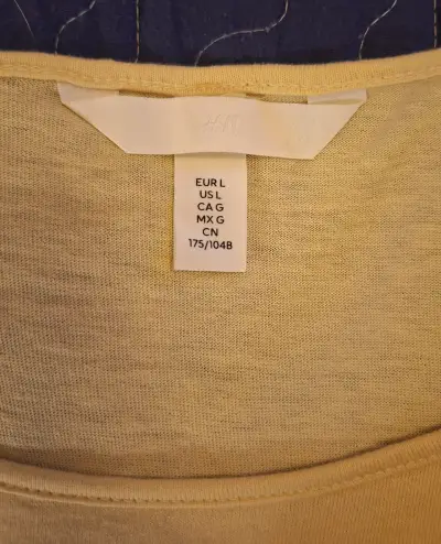 Polera Amarilla H&M Talla L - miniatura 2