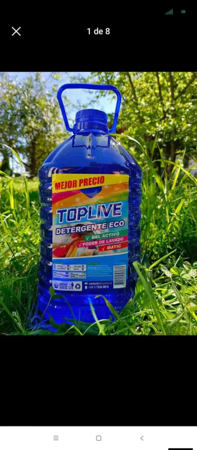 Detergente Eco Toplive 5 Litros Biodegradable - miniatura 2