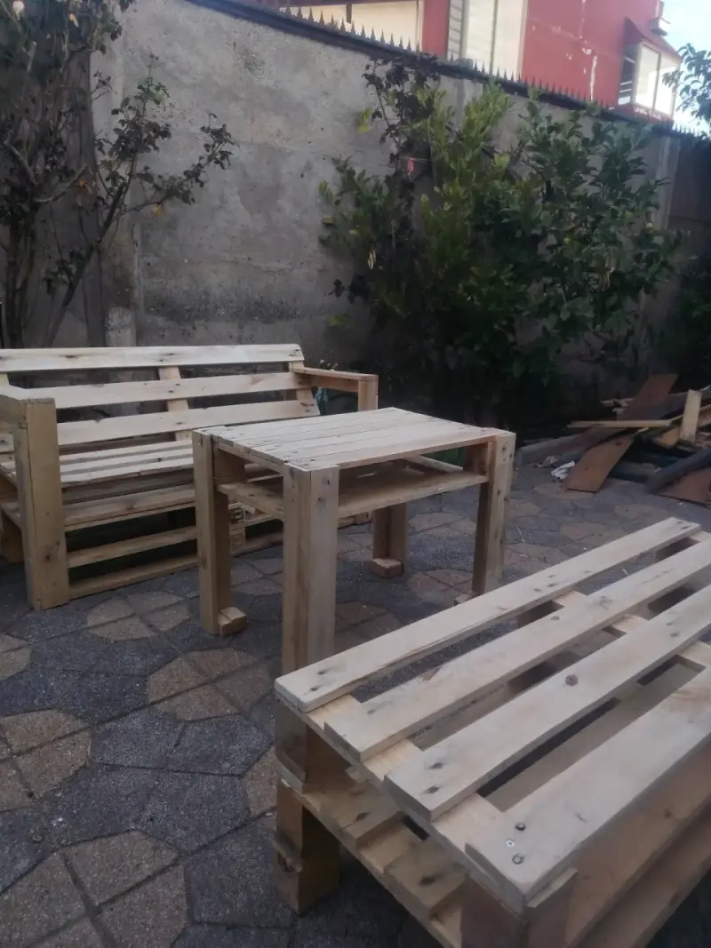 Juego de Terraza de madera chilena - 3