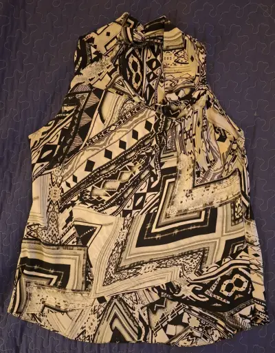 Blusa sin mangas estampada Privilege talla L - miniatura 1